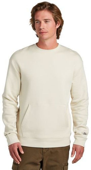 New Era Heritage 8.7-ounce 78/22 Cotton/Poly Fleece Pocket Crewneck Sweatshirt
